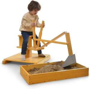 Babaclever Hot Sale Manual Excavator Ride-on Digger Kids Sandbox Beach Sand Playing Toys Playgrounds