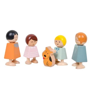 Children's Early Education Big Particle Wooden Toys for Character Cognition