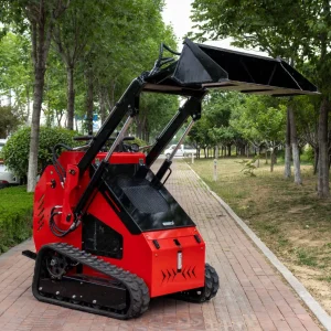 23HP Compact Structure Crawler Diesel Multipurpose Skid Steer Mini Micro Wheel and Track Auger Small Loader Construction Equipment with EPA for Us Market