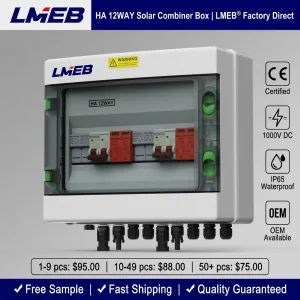 CE Certified HA12WAY IP65 Waterproof 1000V PV Combiner Box