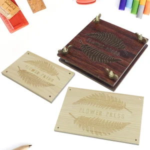 Allibaba DIY Hand Craft Leaf Leaves Dried Flower Press Custom Shaped Wooden Flower Pressing Kit