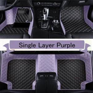 Alfombrillas de coche de cuero de lujo 5D para BMW X5 E70 5seat 2008-2013 antideslizantes prensadas en caliente