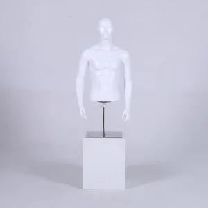 Cheap Half-Body Male Mannequin Fiberglass Male Virtual Model