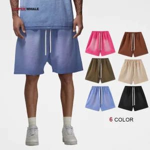 Wholesale Custom Vintage Wash Cotton Shorts High Quality Vintage Washed Shorts