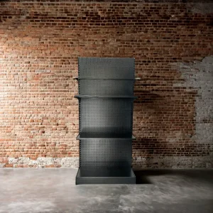 Durable Adjustable Display Units with Heavy-Duty Wire Mesh Pharmacy Shelf