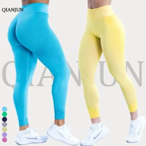High Waist Scrunch Butt Seamless Yoga Leggings