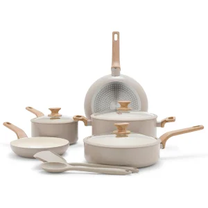 Wholesale 10PCS High Quality Granite Nonstick Premium Cookware Set Kitchen Wares with Induction Bottom