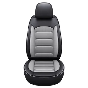 Universal Full Set Leather Car Seat Covers with Cotton Front Cushion Pad Business Style PU Interior Accessories