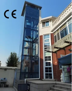 Cm Service Hydraulic Drive Residential Elevator Outdoor Home Elevator