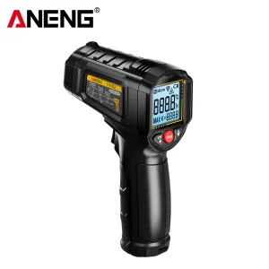 ANENG TH202 Non-Contact Infrared Thermometer LCD Backlit Display Screen Pyrometer Tester Meter -50~600℃ Temperature Gun ABS OEM