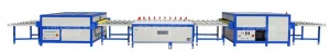 High Speed Horizontal Glass Insulating Double Glazing Hot Roller Press Line Machine Insulated Glass Washing Drying Tilting Table 2000