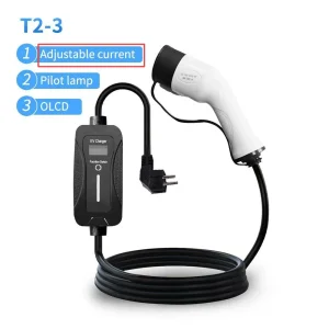 IEC62196 Type2 شاحن كهربائي محمول 32A بنك طاقة للمركبات الكهربائية شاحن سيارة كهربائية