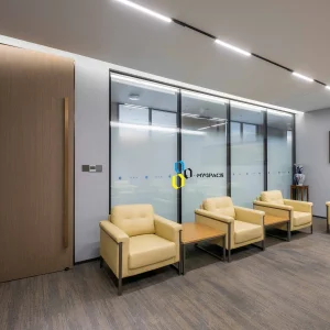 Most Popular Modern Foldable Office Cubicle Modular Partition Workstation Tempered Glass Soundproof Wall Partition School Gym