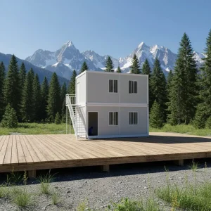 Z-Shaped Foldable, Quick-Assembly Modular Building for Dormitories and Offices