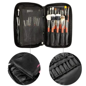 Cosmetic Case Makeup Brush Organizer Artist Case Zipper