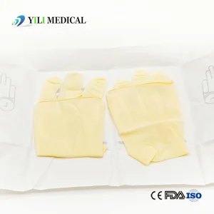 Luvas Cirúrgicas de Exame Ginecológico de Látex Descartáveis Luvas de Nitrilo com ou Sem Pó para Hospital