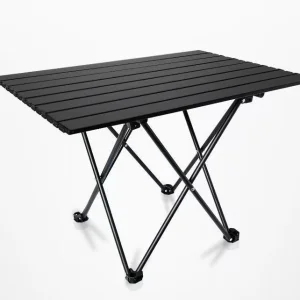 Simple Small Rectangular Folding Table with Folding Legs Egg Roll Design Casual Style Portable Outdoor Night Market Stall Use