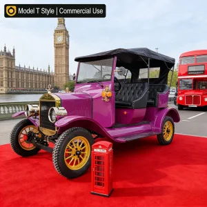 Model T Style Vintage Low-Speed Electric Car Golf Course &amp; Resort Shuttle