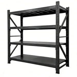 Warehouse Storage Pallet Racking Light Duty 100kg Steel Shelves Boltless Adjustable Powder Coated