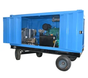 Industrial Heavy Duty Triplex Pump High-Pressure Water Jet Cleaning Machine New Condition Plant Surfaces Cold Water Cleaning Equipment