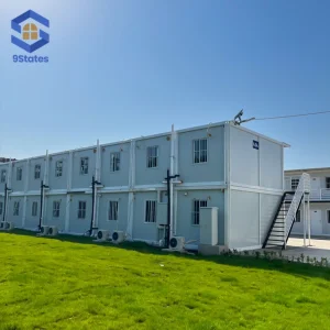 Heat Resistant Fire Retardant Prefabricated Building for Distribution Center Staff Lodging