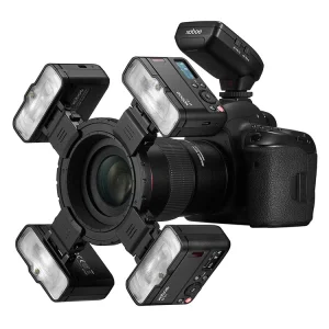 MF12 Mini Speedlite Built-in Godox X System TTL Flash with Color Filter Diffuser for Macro Shots