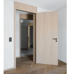 Luxury Frameless Wood Aluminium Hidden Door Custom Interior Pre-Hung Office House Room Invisible Secret Design Slab Door