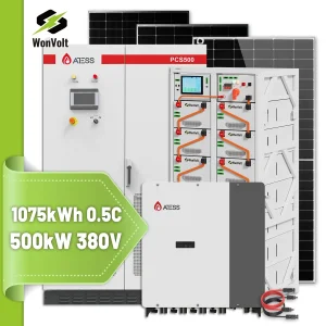 500kw Sistema Solar para Áreas Remotas + 1000kwh Almacenamiento - Sin Necesidad de Red