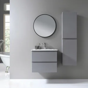Móvel de banheiro PVC Cinza