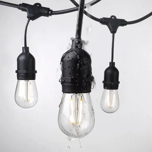 Luzes de Cordão LED Coloridas Vintage Edison Modernas S14