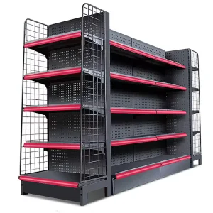Double Sided Gondola Shelving