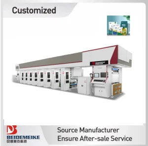 High Efficiency Rotogravure Printing Equipment for Food Packaging with 400m/Min