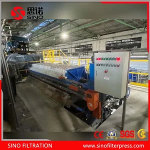 Hydraulic Manual Chamber Filter Press for Concrete Beton Washing Wastewater