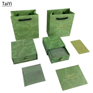 Custom Recyclable Jewelry Set Box R Packaging Drawe Cardboard Jewelry Box