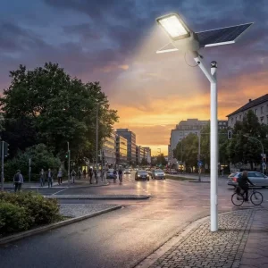 مصباح حديقة LED ذكي: حل شارع شمسي ميسور التكلفة 10W