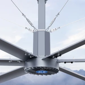 Hvls Ceiling Fan (3.7-7.3M) Low Noise Energy Efficient for Workshop, Airport, Warehouse