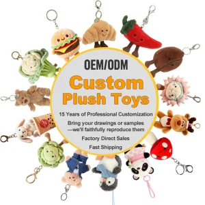 Custom Plush Keychain Toys Kawaii