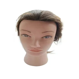 Realistic 100% Human Hair Mannequin Head for Hair Training