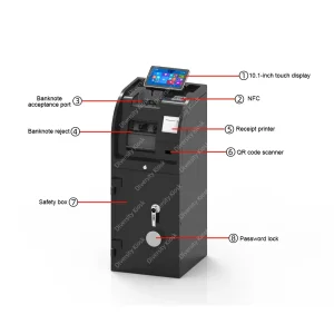 Máquina de Depósito de Dinheiro Automática de Alto Rendimento Terminal de Dispositivo de Cofres Inteligentes de Escritório Turnkey Centro de Dinheiro