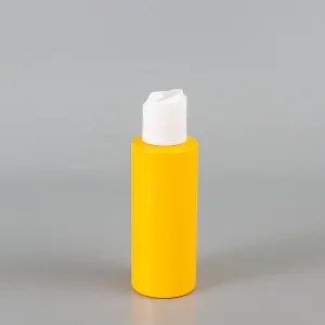 New Material Biodegradable Bottle Cosmetics PCR Recycled Pet Conatiner 60ml Disc Top Cap Bottle with Plastic Lid for Toner