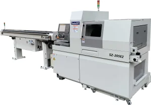Swiss type CNC lathe machining case or part