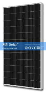Mi Solar 380W 385W 390W 395W 400W Panel Solar de Energía Solar Mono PV 72 Celdas Paneles Solares Módulo PV Monocristalino
