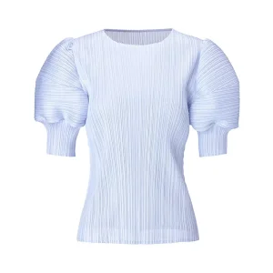 OEM Elegant Pleated Puff Sleeve Blouse Manufacturer, Product