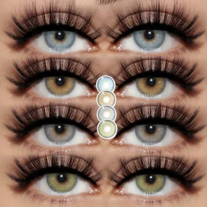 EYESHAR Factory 2-Pcs Soft Cosmetic Pupil Contact Lenses Eyeglasses Care Products