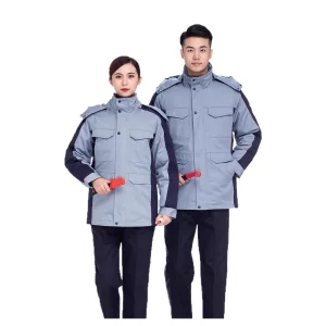 Winter Hi Visibility CE Certified Workwear Jacket for Electricians Thickened Anti-Static Cotton Coat Labor Protection Cold