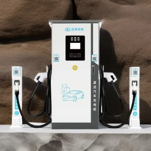 Compact Floor Type Design for Garage/Workplace, Space-Saving 4-Port EV Charging Station