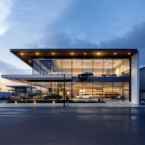 Custom Steel Commercial Building Model