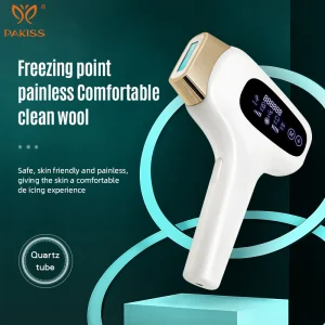Dispositivo de Remoção de Pelos por IPL Pakiss Ice Cooling, 510nm-1200nm Comprimento de Onda Máquina de Remoção de Pelos a Laser IPL para Uso em Casa e Salão