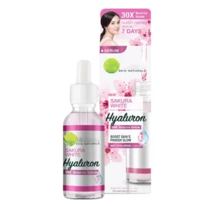 Thai Cherry Flower Essential Oil Vitamin C 30ml Hyaluronic Acid Liquid Facial Serum Anti-Aging Lightening Whitening Exfoliating