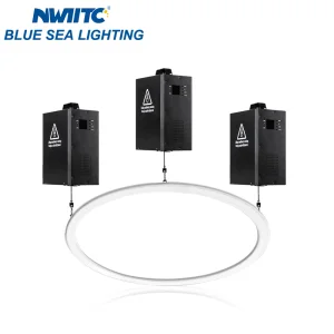6m Kinetic LED Ring RGBW Projection Lights 300W Power for Hotel Application